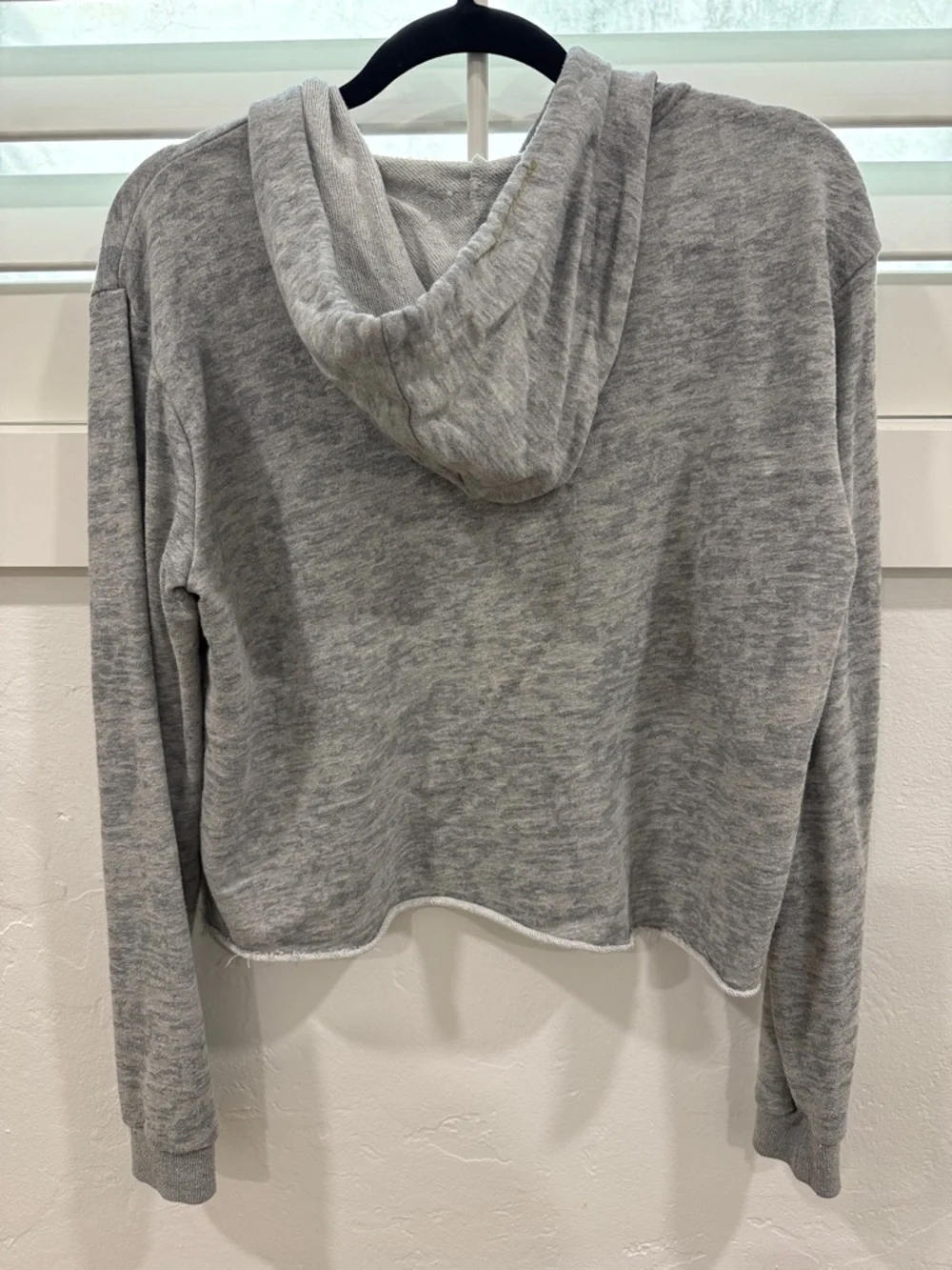 Spiritual Gangster Gray 'Warrior' Cropped Hoodie - Picture 4 of 4